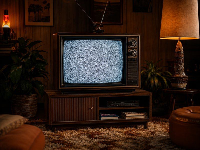 Vintage TV static