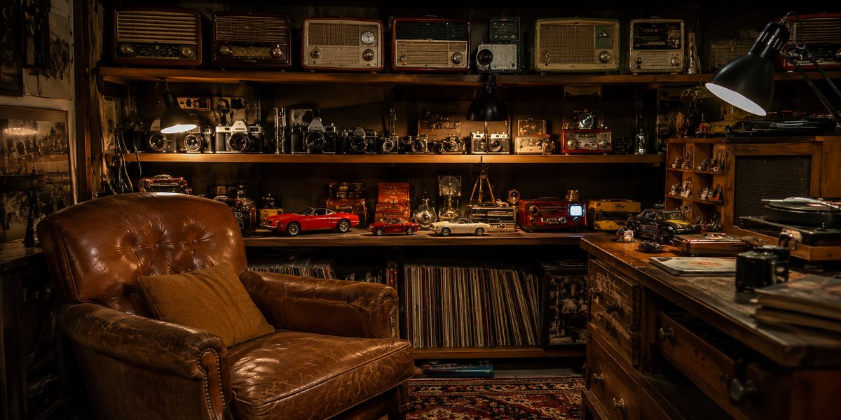 Vintage collector den